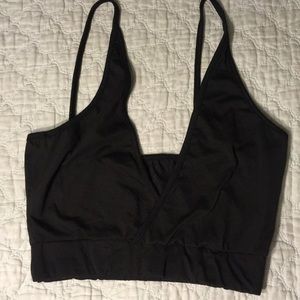 Black crop top